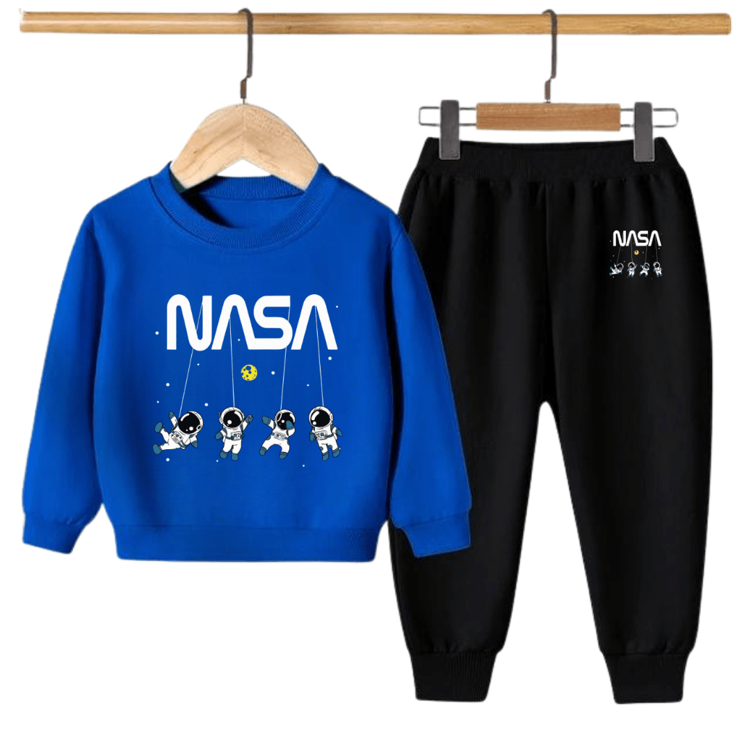 NASA Kids Sweatshirt & Jogger Set – Winter Fleece Tracksuit for Boys & Girls