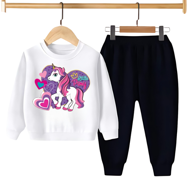 UNICORN PRINTED SWEATSHIRT SET