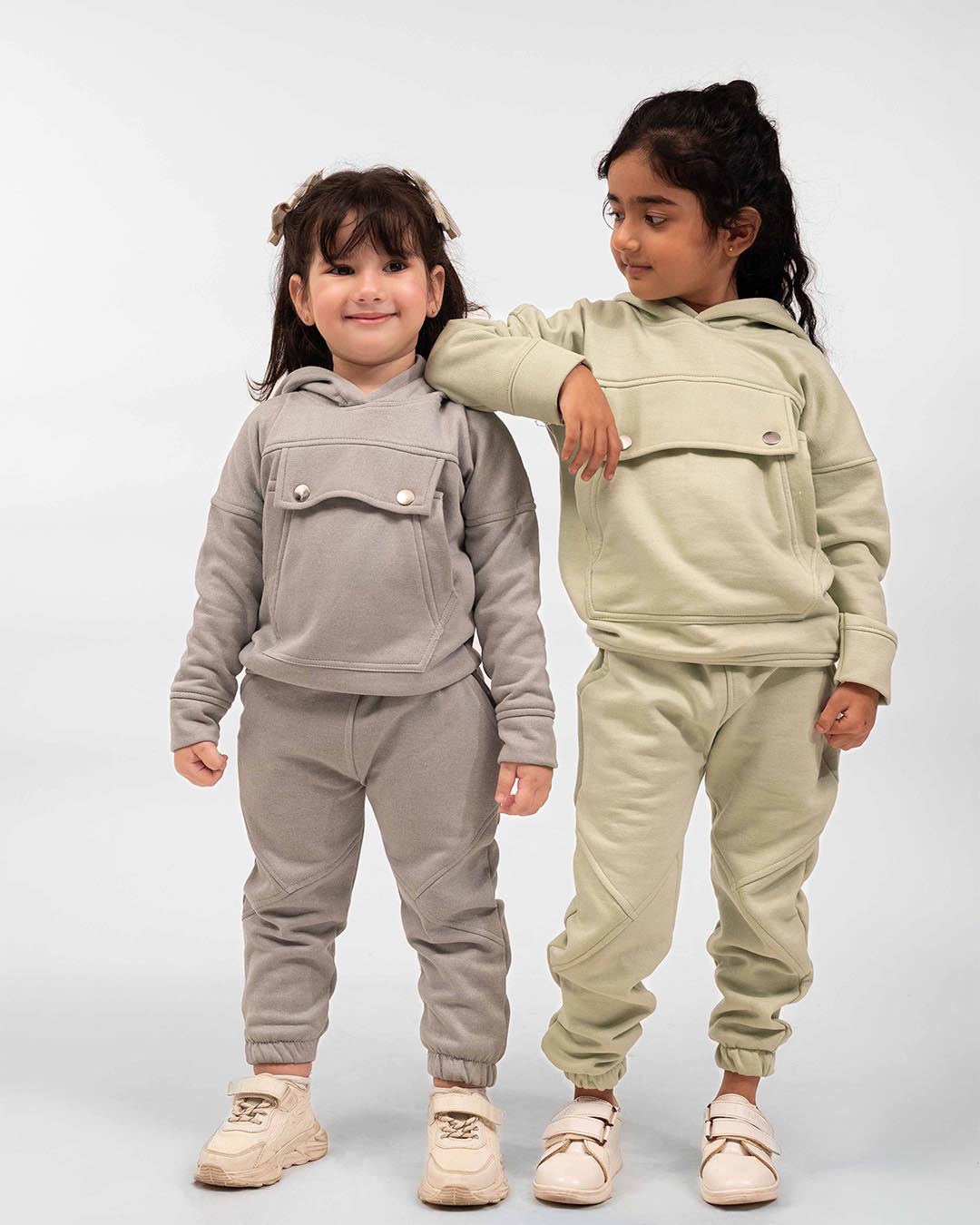 Mocha Grey Comfort Set – Unisex Winter Fleece Wear
