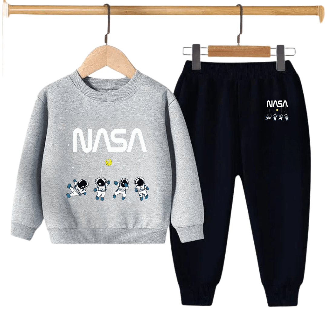 NASA Kids Sweatshirt & Jogger Set – Winter Fleece Tracksuit for Boys & Girls