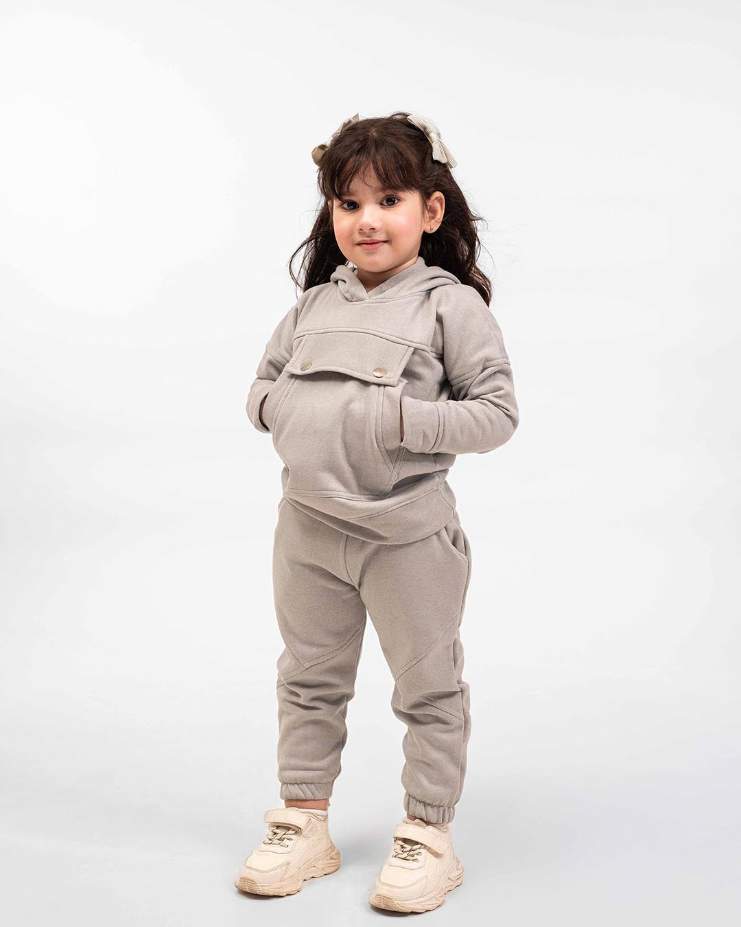 Mocha Grey Comfort Set – Unisex Winter Fleece Wear