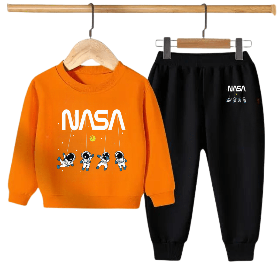 NASA Kids Sweatshirt & Jogger Set – Winter Fleece Tracksuit for Boys & Girls