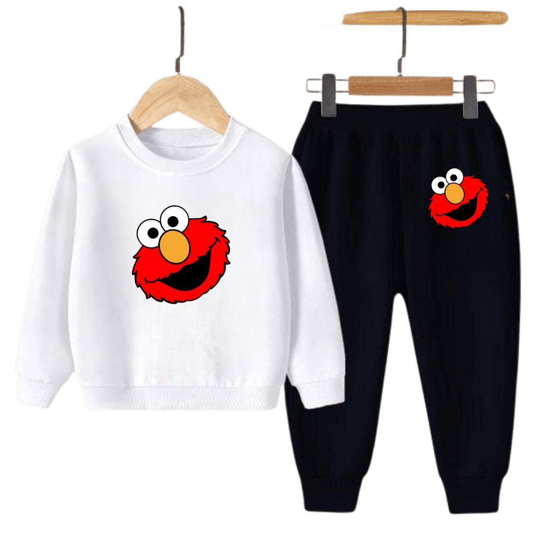Elmo Face Kids Sweatshirt & Jogger Set