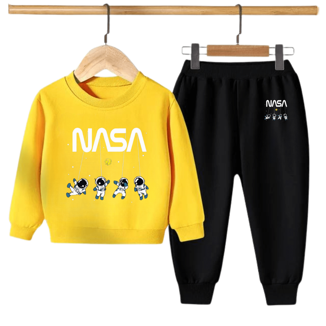 NASA Kids Sweatshirt & Jogger Set – Winter Fleece Tracksuit for Boys & Girls