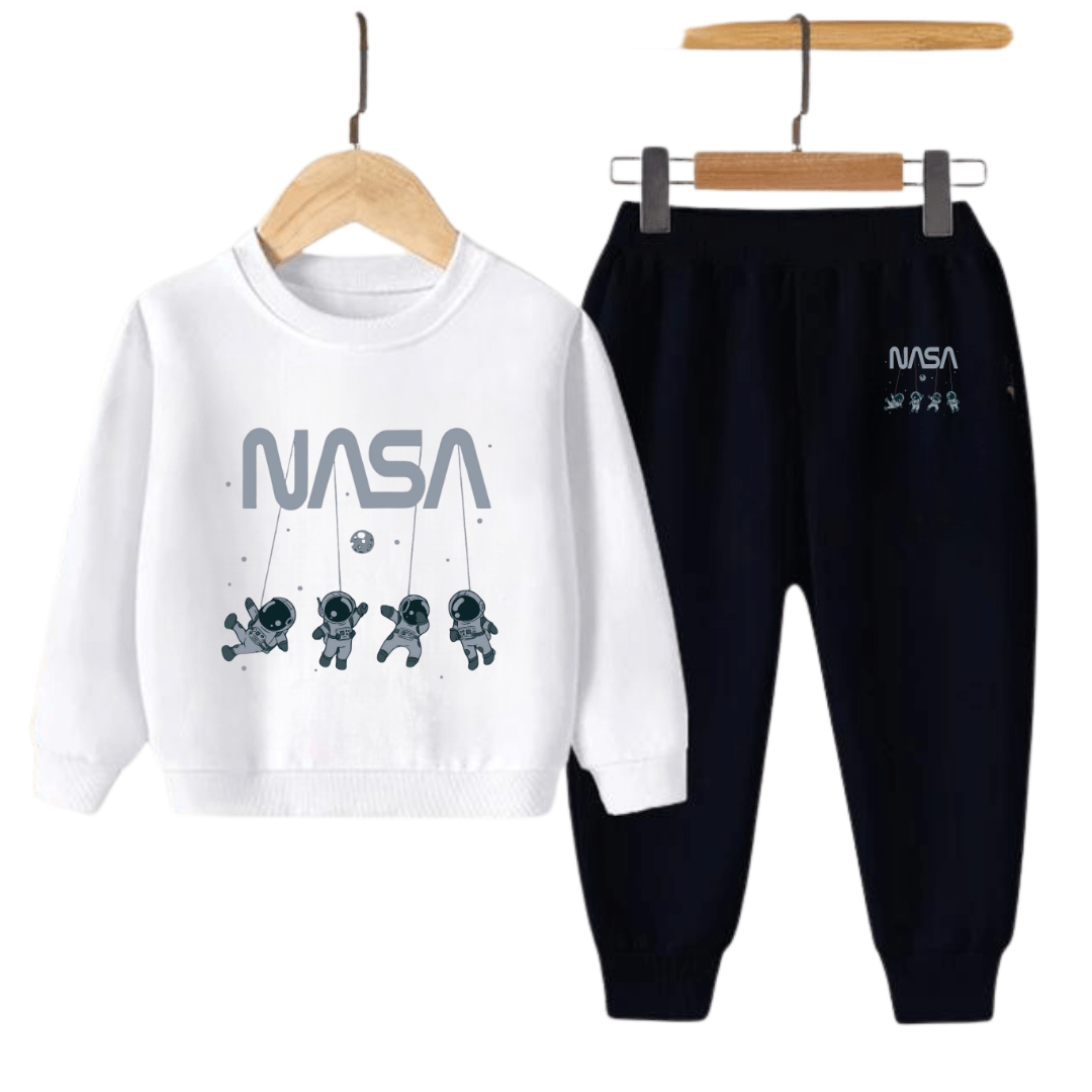 NASA Kids Sweatshirt & Jogger Set – Winter Fleece Tracksuit for Boys & Girls