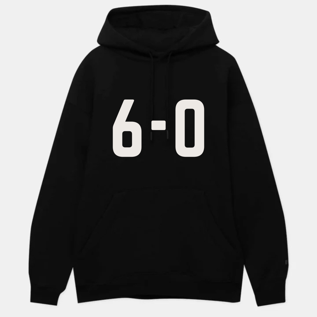 6-0 Puff Vinyl Print Hoodie – Premium Unisex Streetwear