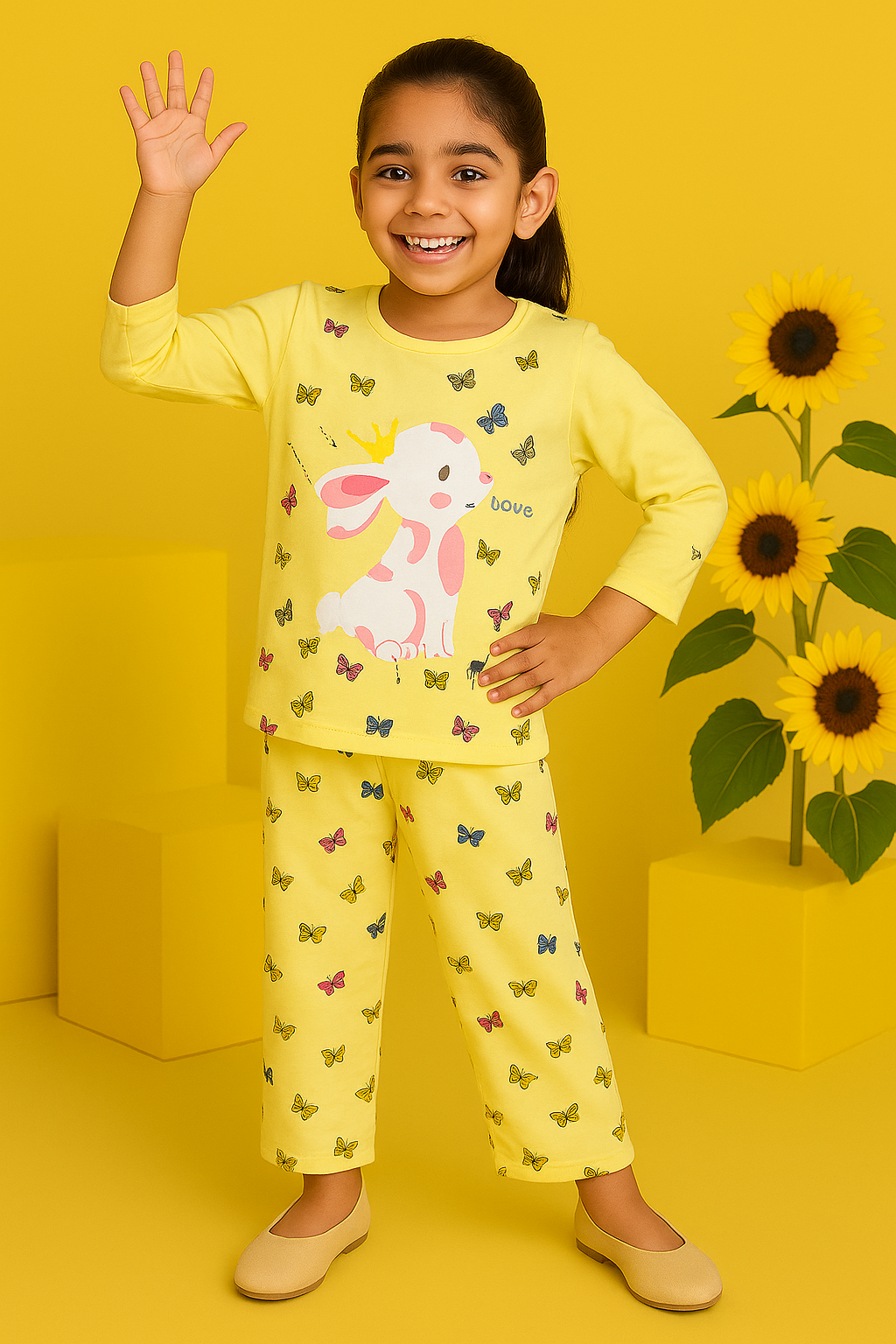 Yellow Butterfly Kids wear