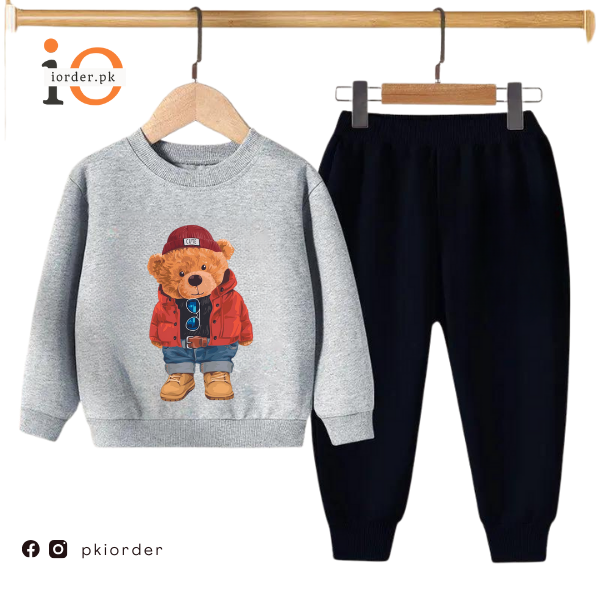 Cute Bear Kids Sweatshirt & Pant