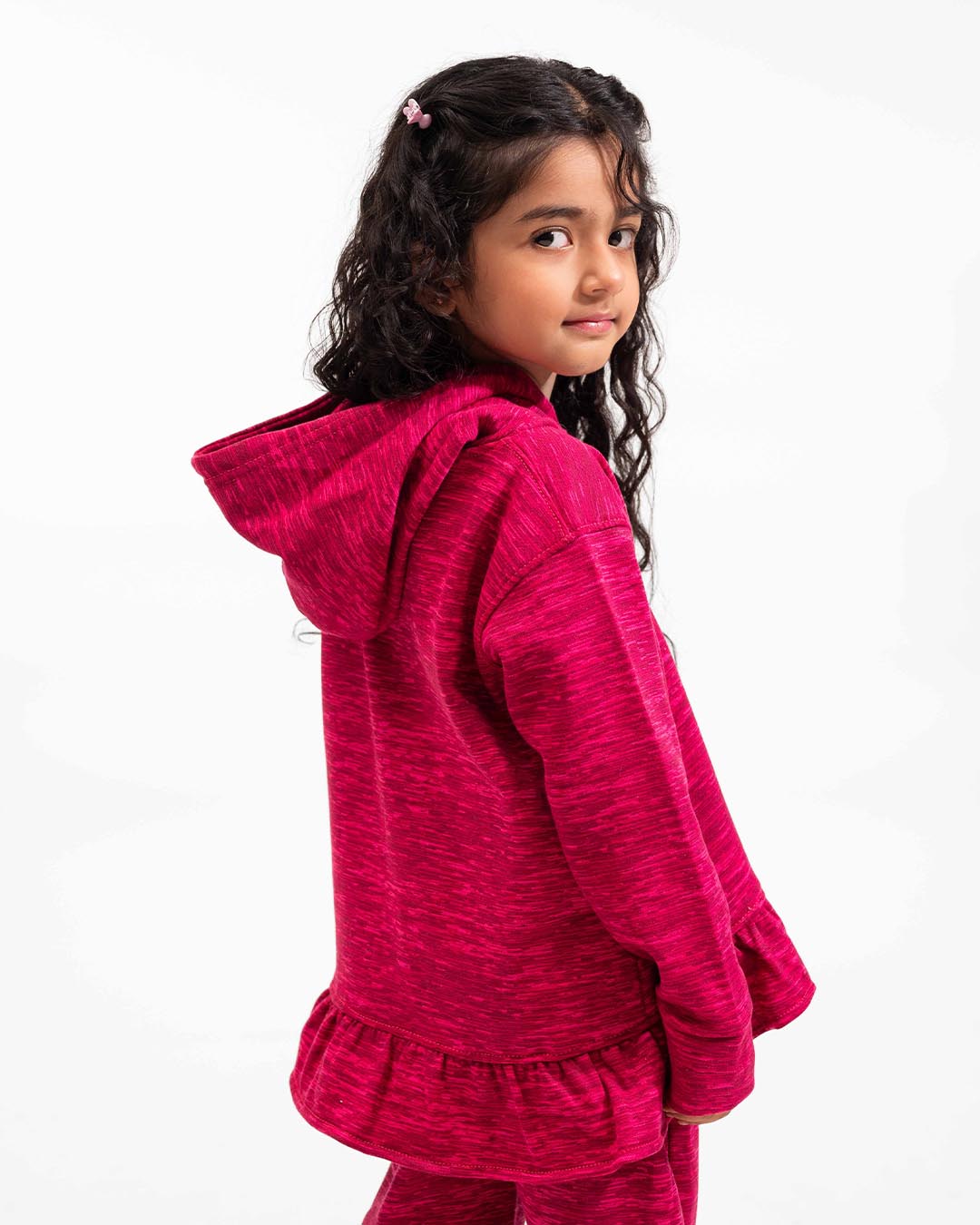 Girls Premium Fleece Set – Berry Blush