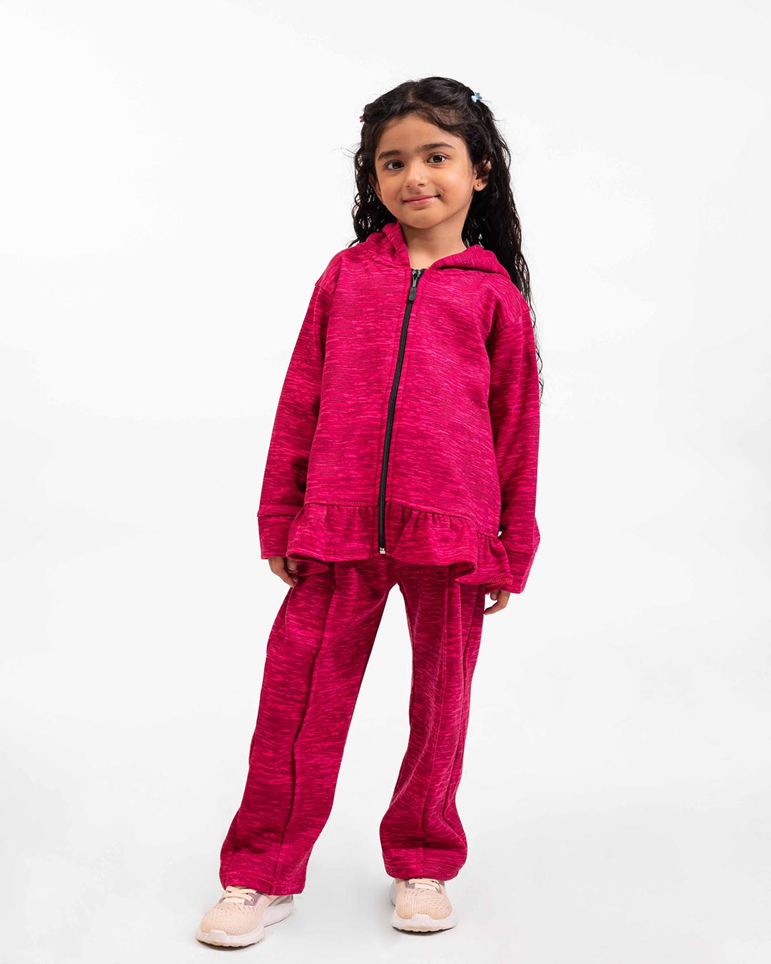 Girls Premium Fleece Set – Berry Blush