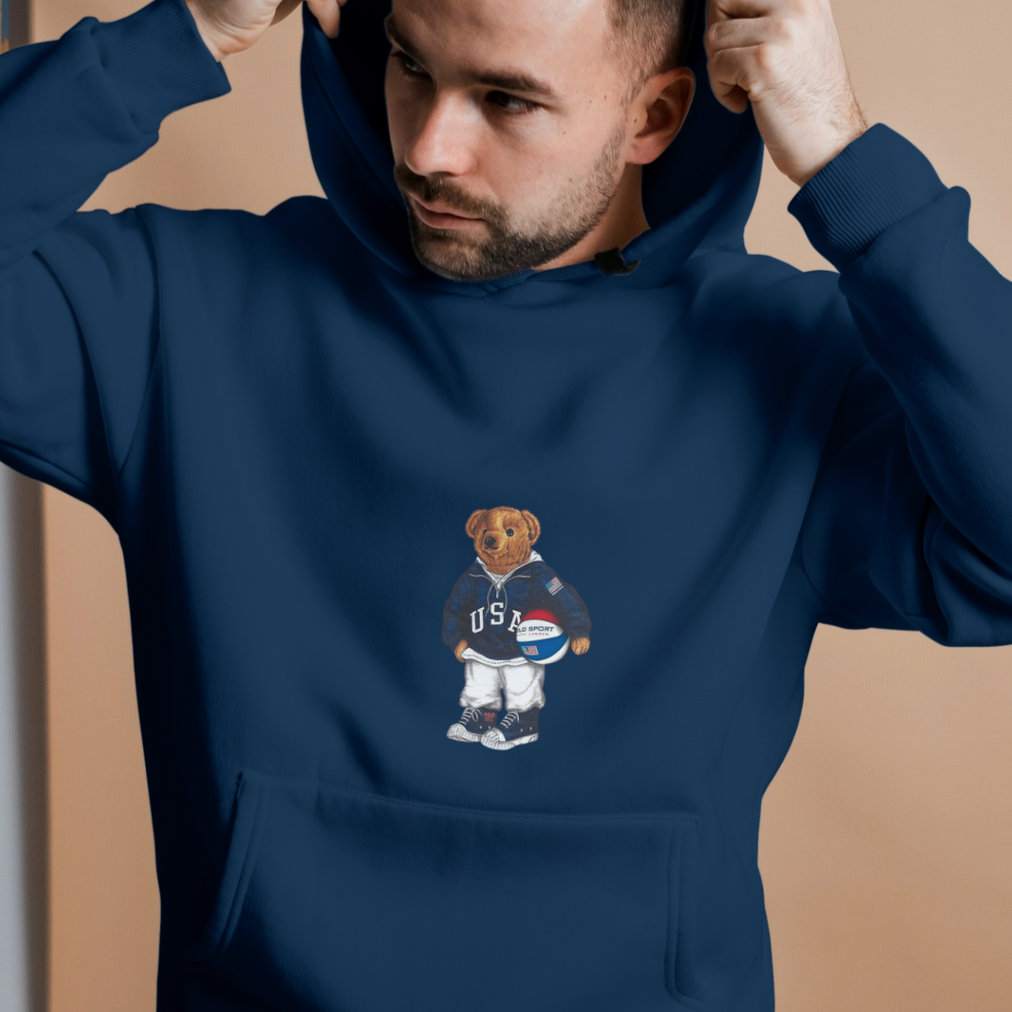 Football Bear Hoodie