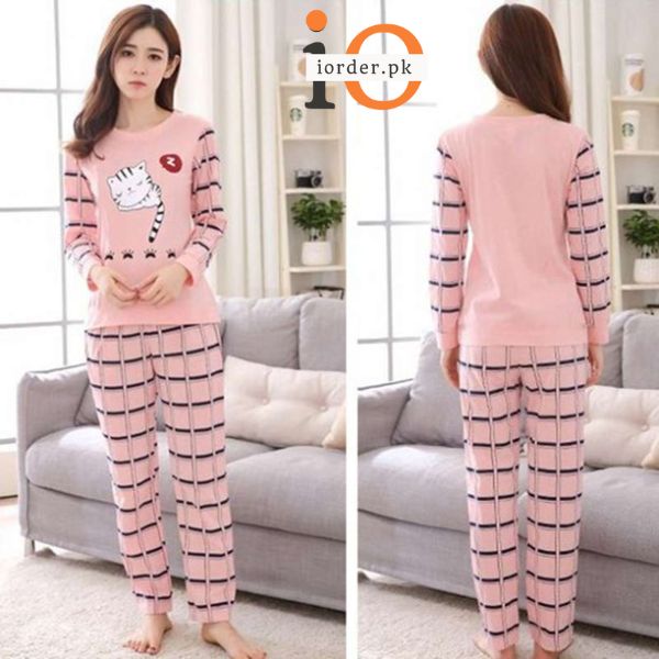 Sleeping Cat Woman Pajama Set