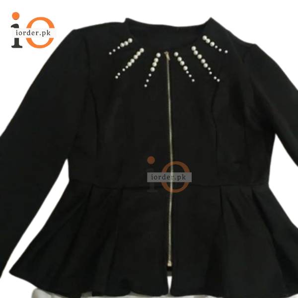 Black Pearl Zipper Jacket